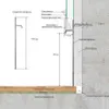 Скрытый плинтус Laconistiq Regular Без покрытия (80х13х3000мм) 