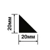 Молдинг Hiwood TR20 из фитополимера под покраску (20х20х2000мм)