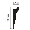 Карниз Hiwood A90V2 из фитополимера под покраску (90х27х2000мм)