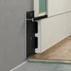 Скрытый плинтус Laconistiq Strong усиленный Черный матовый RAL9005 (80х13,1х3000мм) 
