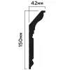 Карниз Hiwood L1902L из фитополимера под покраску (150х42х2000мм)