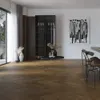 Паркет кварцевый замковой SPC (каменно-полимерный) QUARTZ PARQUET Английская елка Дуб Брауни 33-413 (5х127х635мм) 1,936м² 1/24