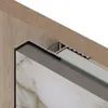 Теневая рейка Laconistiq Multilevel Classic разноуровневая под подсветку Серебристый анодированный (46,3х27,7х3000мм) 