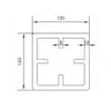 Столб SEQUOIA Evolution 3D Wood Серый (120х120х3000мм)