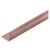 Угол NEEXY PV60-15 алюминиевый защитный Розовый блестящий (10х10х2700мм) 