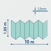 Подложка-гармошка SOLID для теплых водяных полов перфорированная Зеленая (1050х1,5х500мм) 10,5㎡ 1 упак