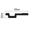 Карниз Hiwood A115V1 из фитополимера под покраску (115х22х2000мм)