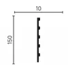 Стеновая панель Decor-Dizayn Грани DD901 из полистирола под покраску (150х10х3000мм) 1/15