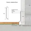 Плинтус Laconistiq Adhesive 60 Серебристый анодированный (60х10х2500мм) 