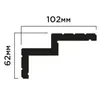 Карниз Hiwood A101 из фитополимера под покраску (102х62х2000мм)