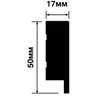 Молдинг финишный Hiwood LF1 из фитополимера W50 (31х17х2700мм) 1/30