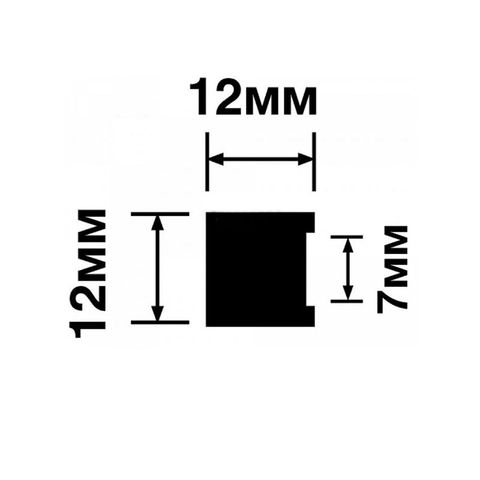 Молдинг Hiwood MD12V1 из фитополимера под покраску (12х12х2700мм)