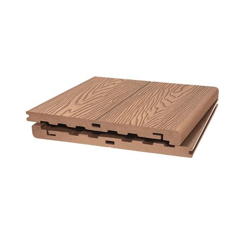 Ступень массив POLIVAN Singaraja 3D Wood из ДПК Песочный (27/20х320х2900мм)