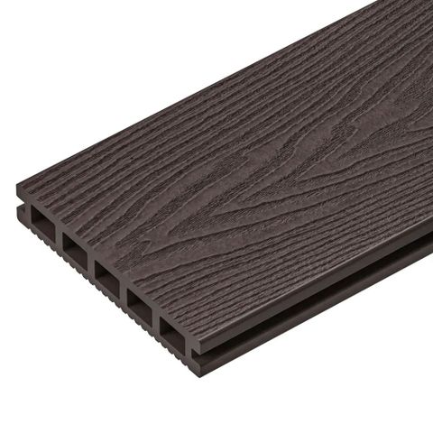 Террасная доска SEQUOIA Evolution 3D Wood из ДПК Коричневый (24х146х3000мм)