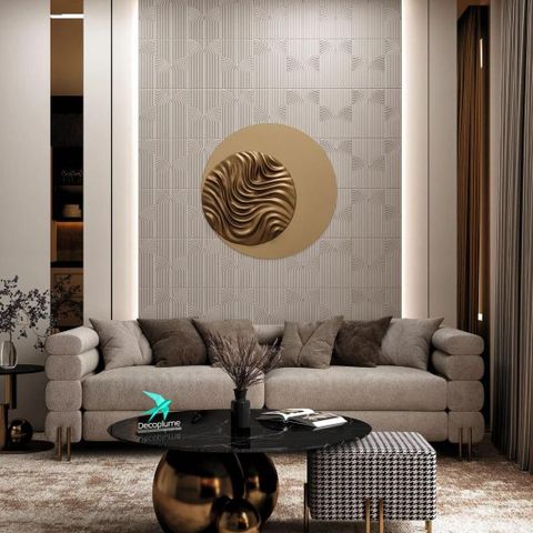 Декоративная панель Decoplume Wave 1 композитная (10х100х300мм)