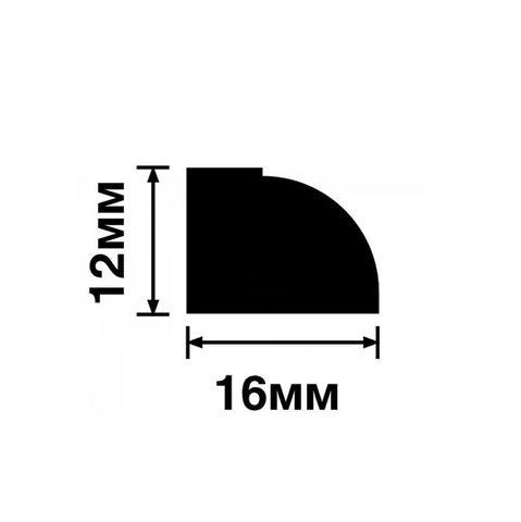 Молдинг Hiwood D16V1 из фитополимера под покраску (16х12х2700мм)