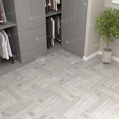 Плитка ПВХ клеевая LVT (кварц-виниловая) ALPINE FLOOR Parquet LVT Дуб Полис ECO 16-21 43кл (2.5х118х590мм) 2,2278м² 1/32
