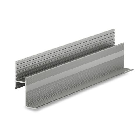 Теневая рейка Laconistiq Multilevel Classic разноуровневая под подсветку Серебристый анодированный (46,3х27,7х3000мм) 