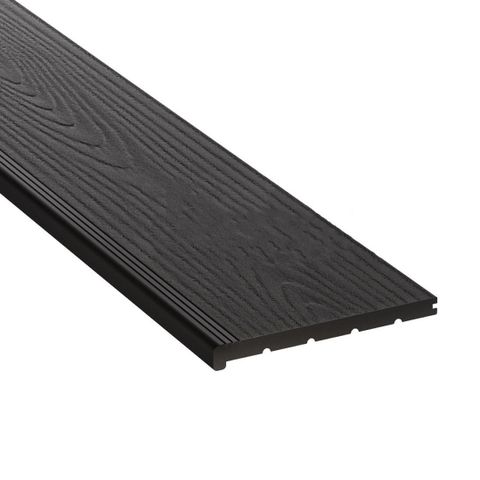 Ступень SEQUOIA Evolution 3D Wood из ДПК полнотелая Черный (24х320х4000мм)