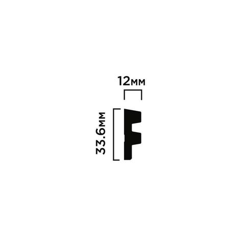 Молдинг финишный Hiwood LF129B из фитополимера GR24N (23.6х11х2700мм)