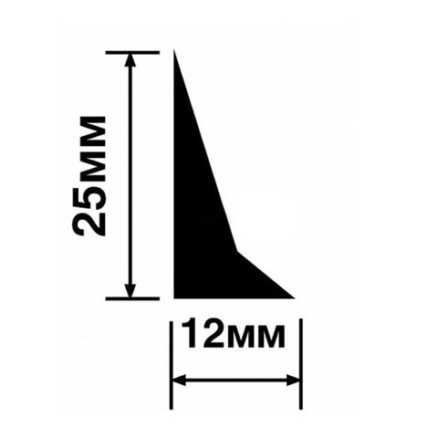 Молдинг Hiwood TR25V2 из фитополимера под покраску (25х12х2700мм)