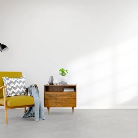 Плитка ПВХ клеевая LVT (кварц-виниловая) VINILAM Allure Stone Glue Серебристый Бетон 88803 43кл (2.5х457,2х914,4мм) 3,34м² 1/8