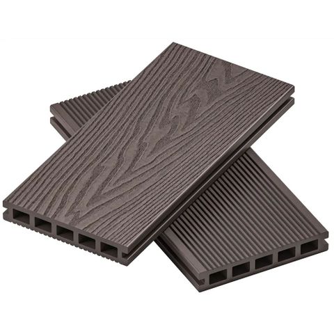 Террасная доска SEQUOIA Evolution 3D Wood из ДПК Коричневый (24х146х3000мм)