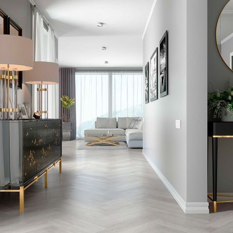 Плитка ПВХ замковая SPC (каменно-полимерная) FARGO Parquet Дуб Финский Залив 33-2180-04 43кл (4х123х615мм) 1,513м² 1/20