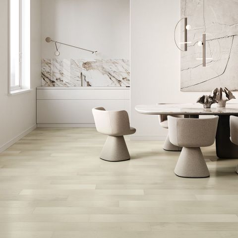Паркет кварцевый замковой SPC (каменно-полимерный) QUARTZ PARQUET Классик 7 Клен Американский белый 400-56 (7х152х400-1220мм) 1,854м² 1/10
