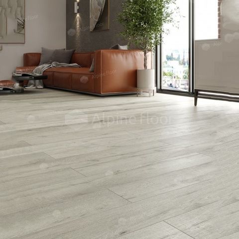 Плитка ПВХ замковая SPC (каменно-полимерная) ALPINE FLOOR Premium XL Дуб Серебряный ECO 7-22 43кл (8х183х1220мм) 1,786м² 1/8