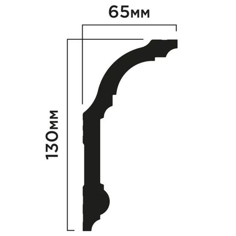 Карниз Hiwood A130 из фитополимера под покраску (130х65х2000мм)