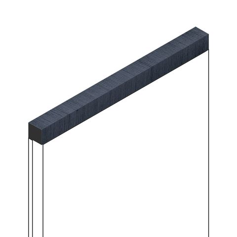 Декоративная рейка Hiwood D12V1 из фитополимера BU20 (12х12х2700мм)