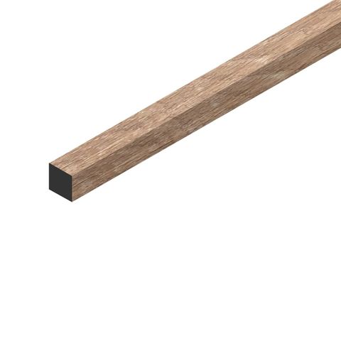 Декоративная рейка Hiwood D12V1 из фитополимера BR416 (12х12х2700мм) 1/152