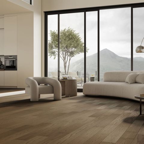 Паркет кварцевый замковой SPC (каменно-полимерный) QUARTZ PARQUET Классик 5 Дуб Брауни 413 (5х152х400-1220мм) 2,225м² 1/12