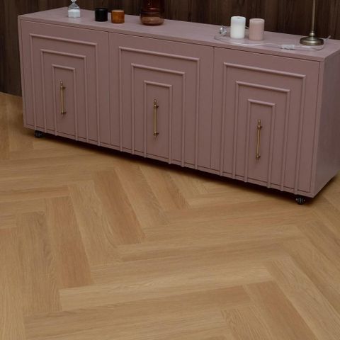 Плитка ПВХ замковая SPC (каменно-полимерная) VINILAM VinilPol Herringbone Паркет Васко да Гама 9922 34кл (7х127х762мм) 1,355м² 1/14