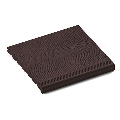 Ступень SEQUOIA Evolution 3D Wood из ДПК полнотелая Коричневый (24х320х3000мм)