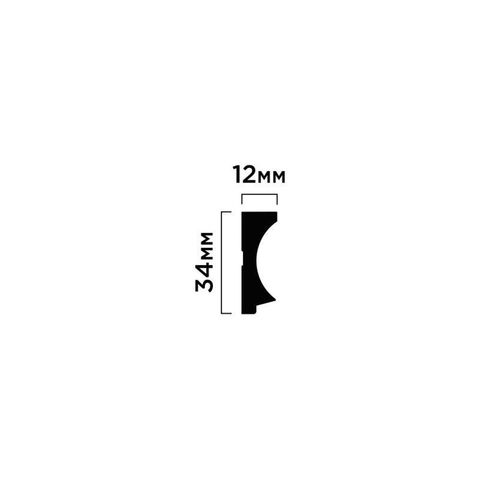 Молдинг финишный Hiwood LF139A из фитополимера BU29 (32х12х2700мм)