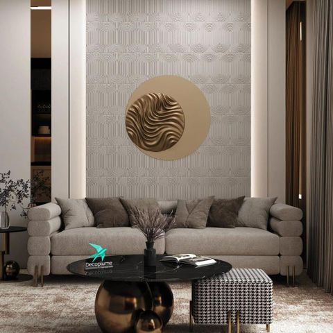 Декоративная панель Decoplume Wave 4 композитная (10х100х300мм)