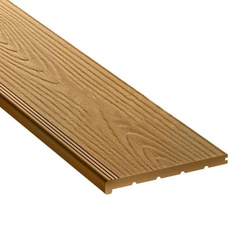 Ступень SEQUOIA Evolution 3D Wood из ДПК полнотелая Натуральный (24х320х3000мм)