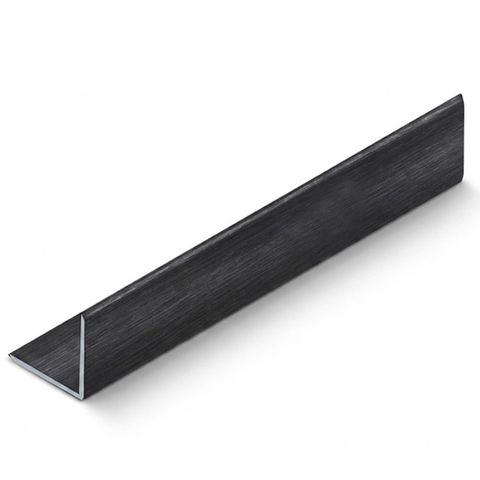 Угол NEEXY PV60-46 алюминиевый защитный Черный блестящий браш (10х10х2700мм) 