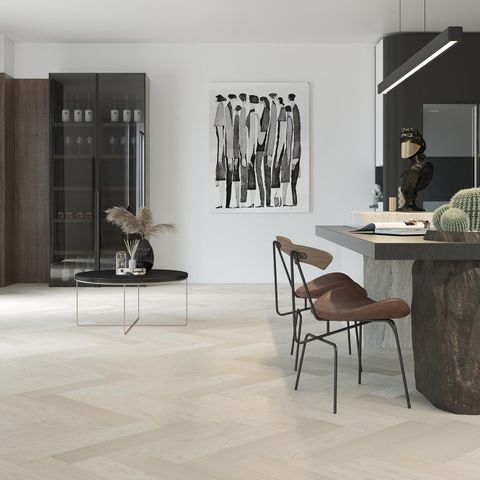 Паркет кварцевый замковой SPC (каменно-полимерный) QUARTZ PARQUET Английская елка Дуб песочный 33-408 (5х127х635мм) 1,936м² 1/24