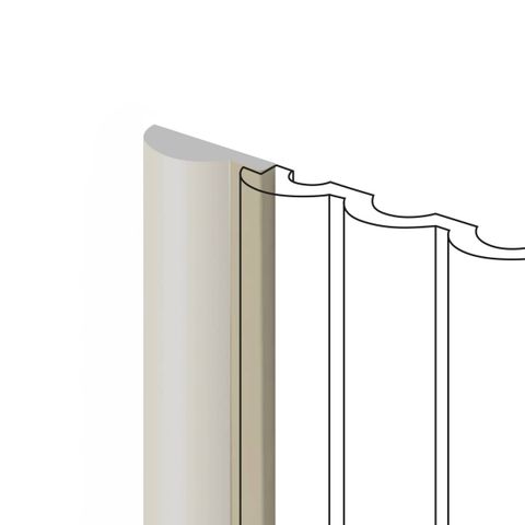 Молдинг финишный Hiwood LF140A из фитополимера IV123 (36х12х2700мм)