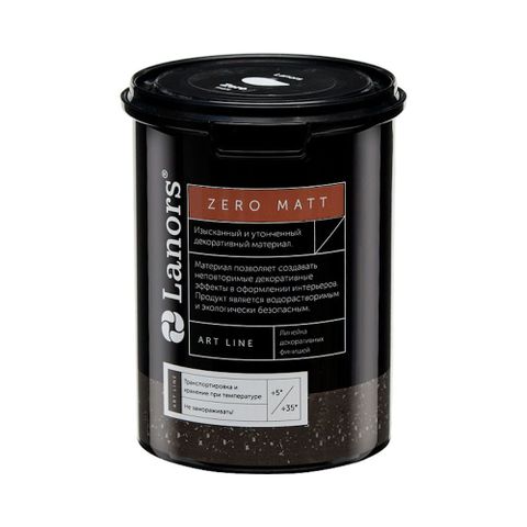 Воск защитный LANORS Zero Matt (2 слоя 15-30м2) матовый 0,8кг 