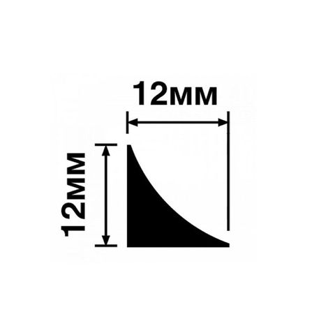 Молдинг Hiwood TR12 из фитополимера под покраску (12х12х2700мм)