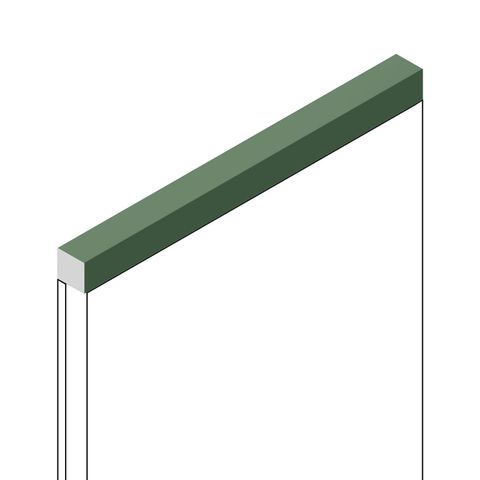 Декоративная рейка Hiwood D12V1 из фитополимера GN81 (12х12х2700мм)
