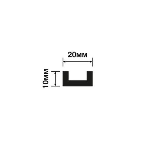 Молдинг Hiwood LB20 из фитополимера под покраску (20х10х2000мм)