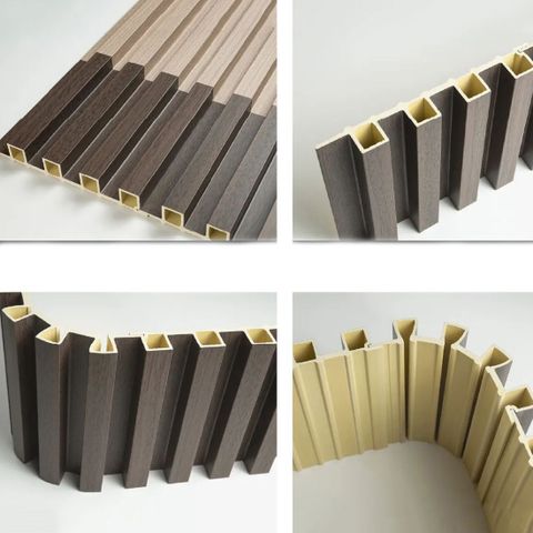 Стеновая панель рифленая WPC Wall Panel 3021 бамбуковая однотонная (23,5х170х3000мм)