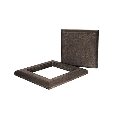 Комплект крышка-юбка POLIVAN Denpasar из ДПК Коричневый (100х100мм)