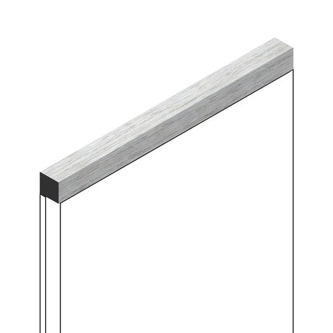 Декоративная рейка Hiwood D12V1 из фитополимера GN68 (12х12х2700мм)
