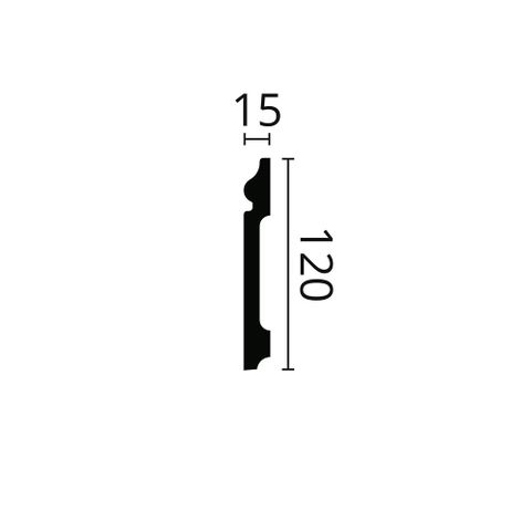Плинтус гибкий NMC Wallstyl FL2 Flex (120х15х2000мм) 1/7